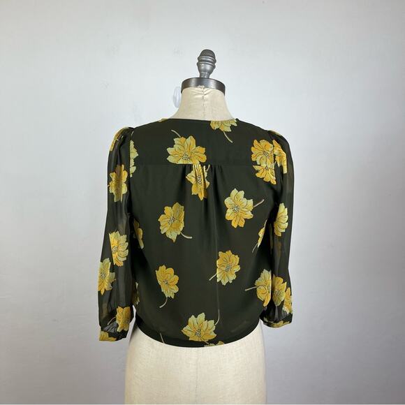 Madewell Effie Floral Woven Wrap Top - Picture 6 of 7